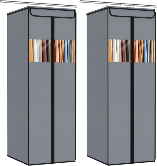 Zilink Garment Bags for Hanging Clothes Hanging Storage Bags 54 in, 2 Pack