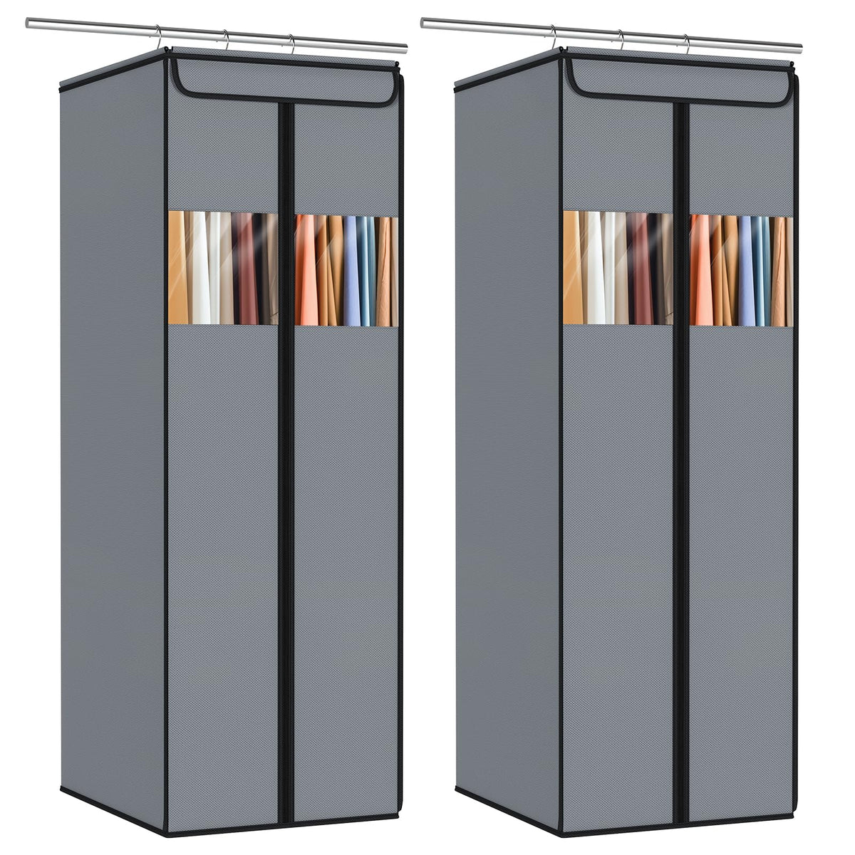 Zilink Garment Bags for Hanging Clothes Hanging Storage Bags 54 in, 2 Pack