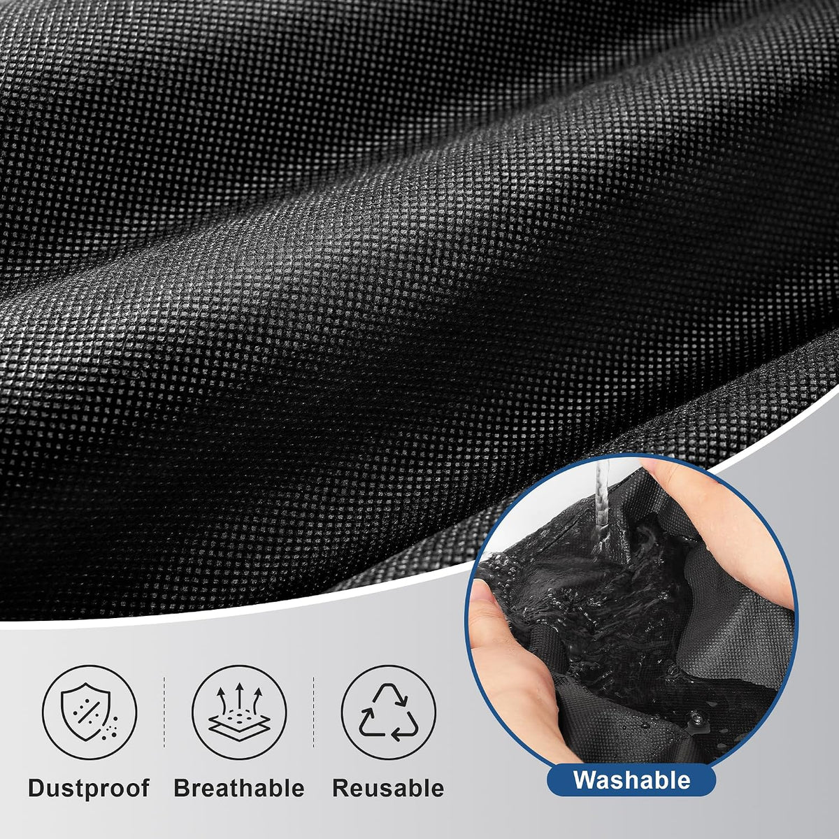 Lzerking 43" Suit Bags with Shoe Storage for Closet Storage and Travel