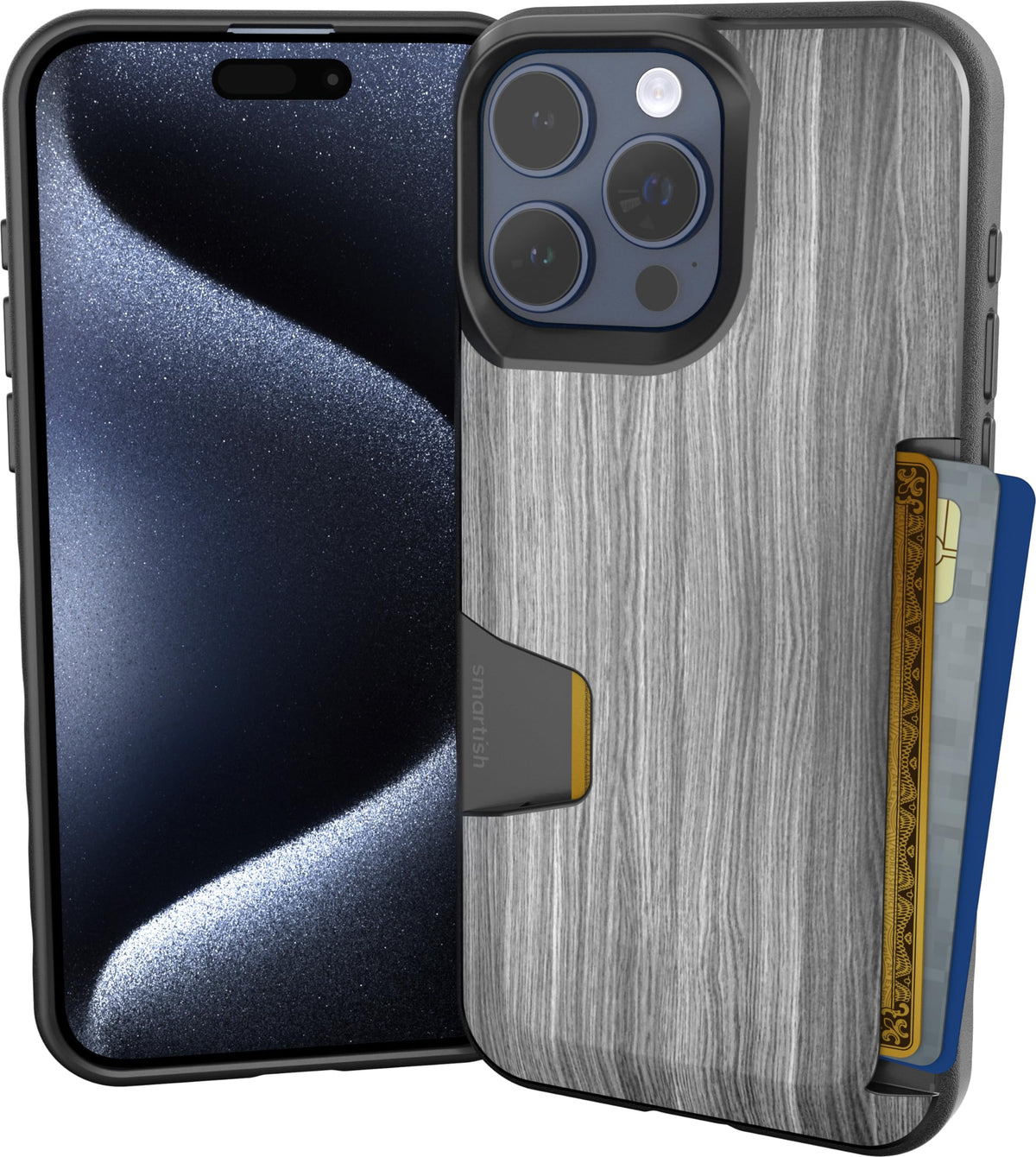 Smartish iPhone 18 Pro/17 Pro Wallet Case, Wallet Slayer Vol 1, Black