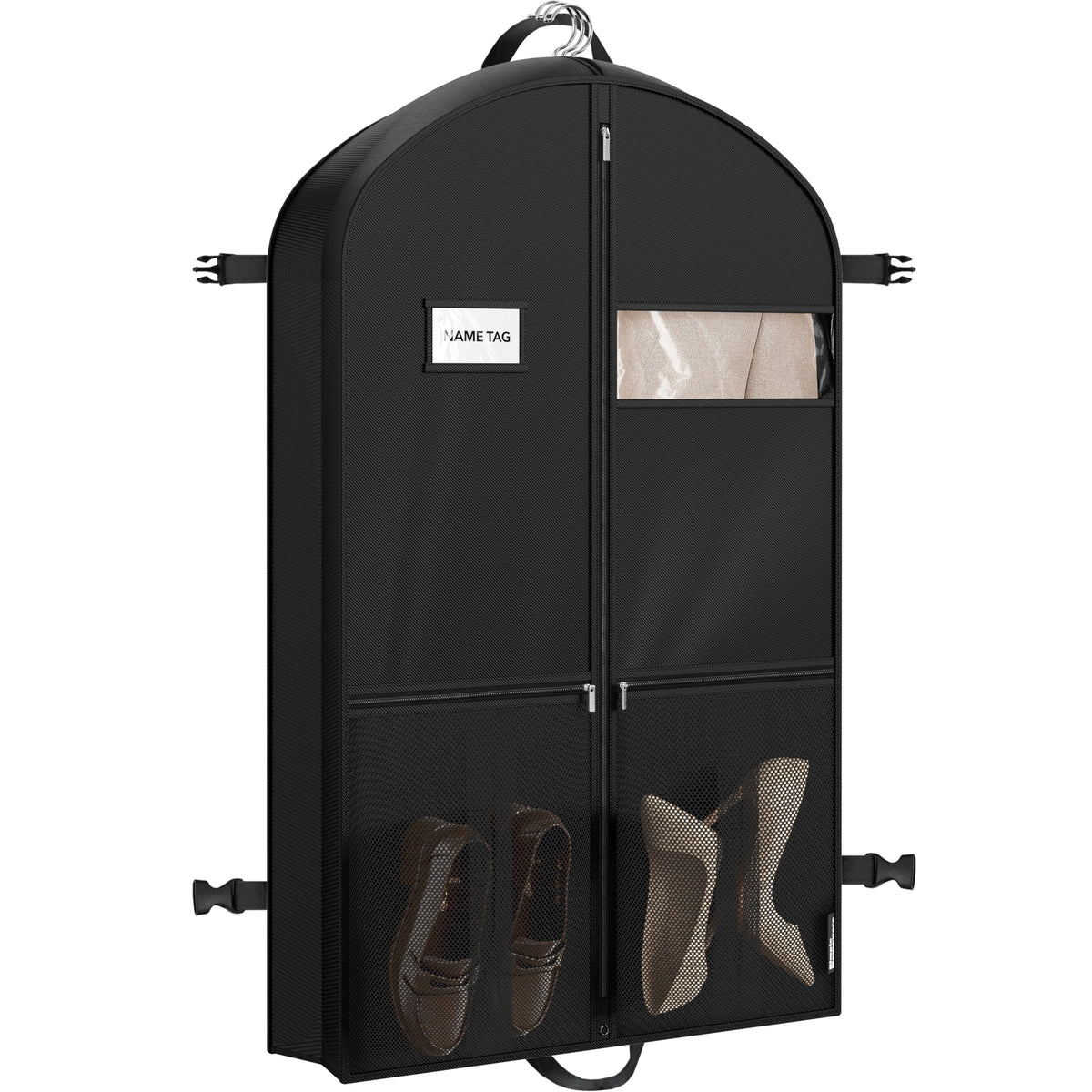 Simple Houseware 43" Travel Garment Bag with Pockets, Heavy Duty Suit Bag