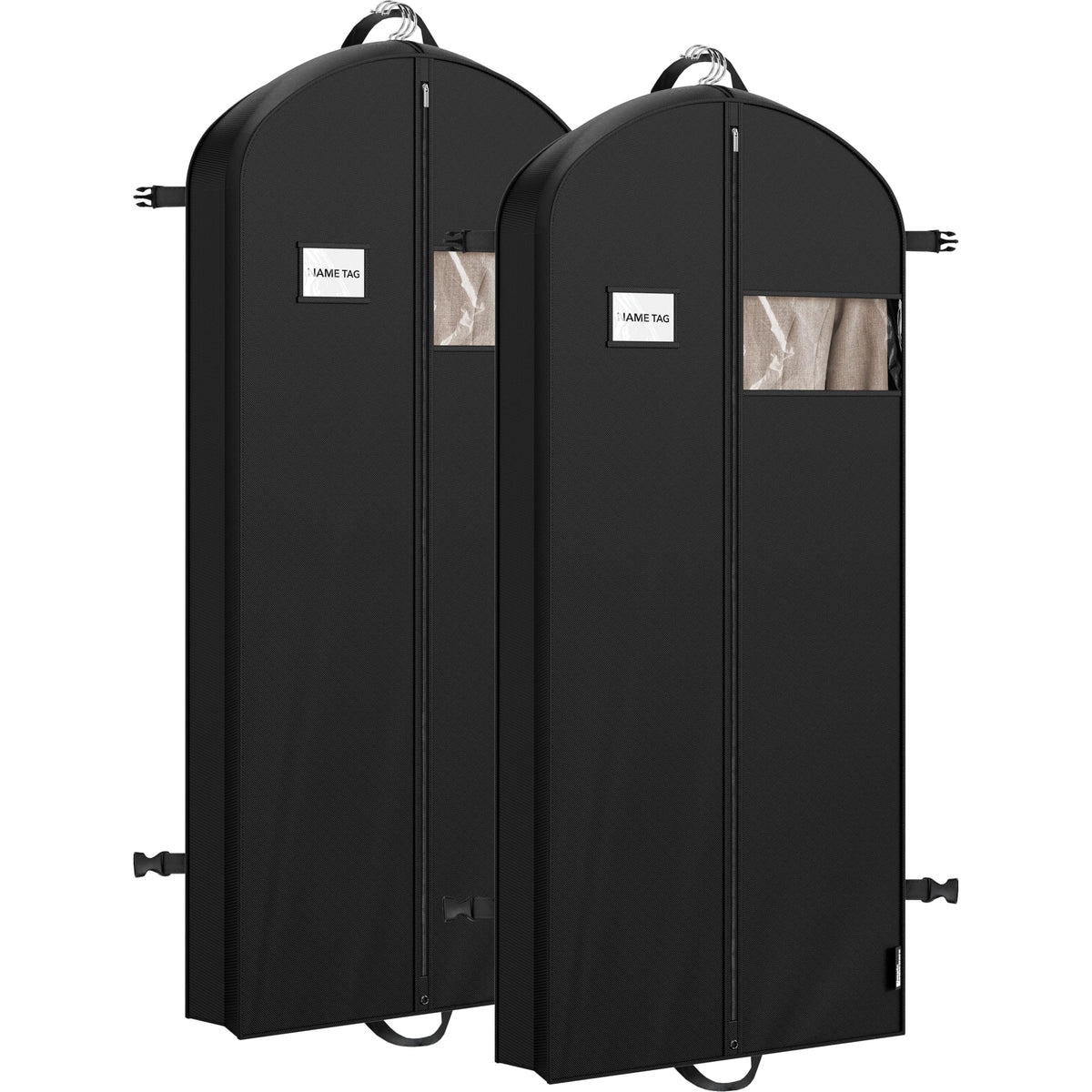 Simple Houseware 43" Travel Garment Bag with Pockets, Heavy Duty Suit Bag