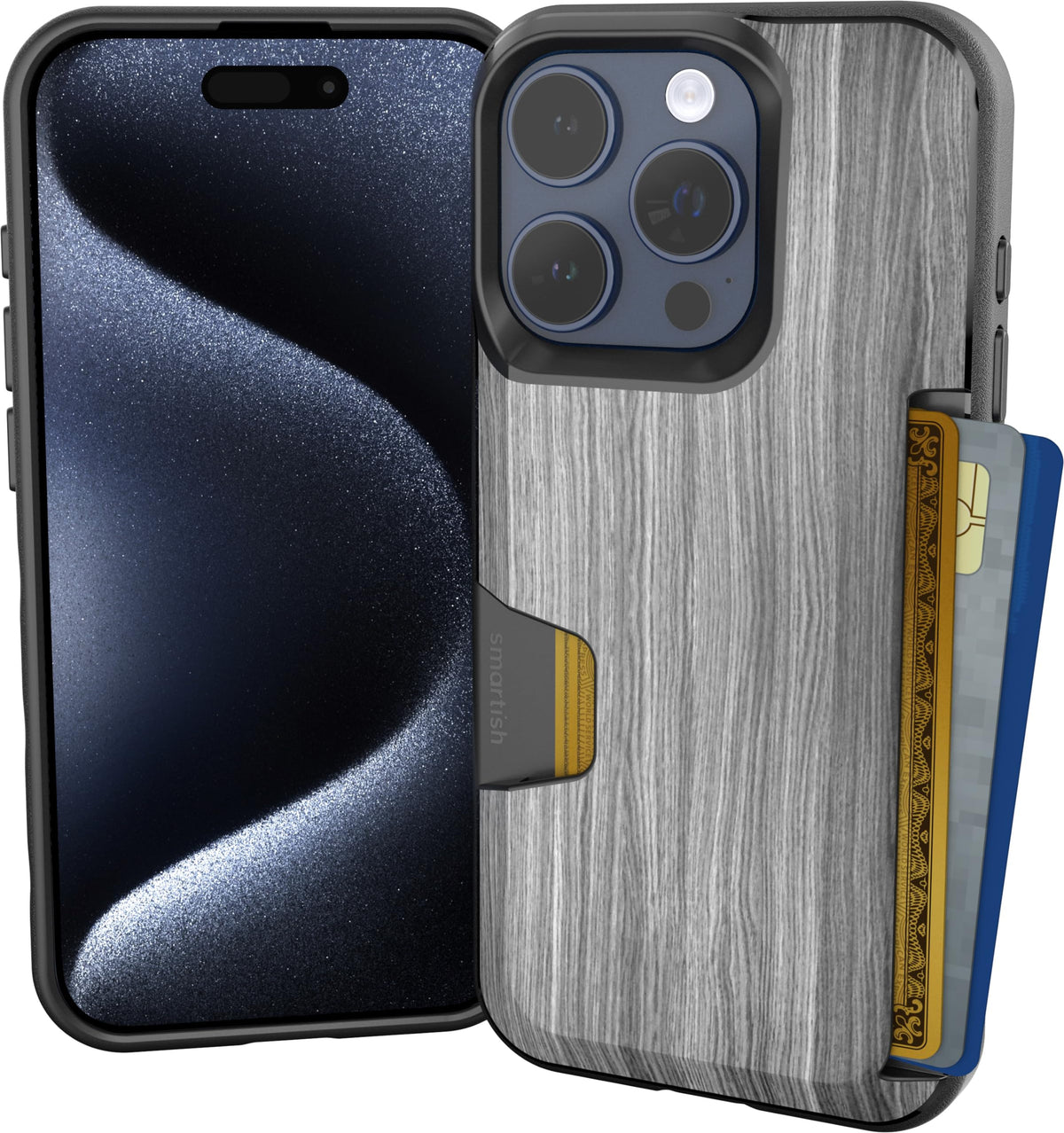 Smartish iPhone 18 Pro/17 Pro Wallet Case, Wallet Slayer Vol 1, Black